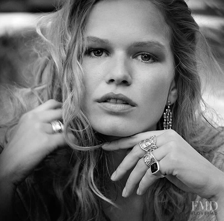Anna Ewers featured in  the David Yurman advertisement for Pre-Spring 2019
