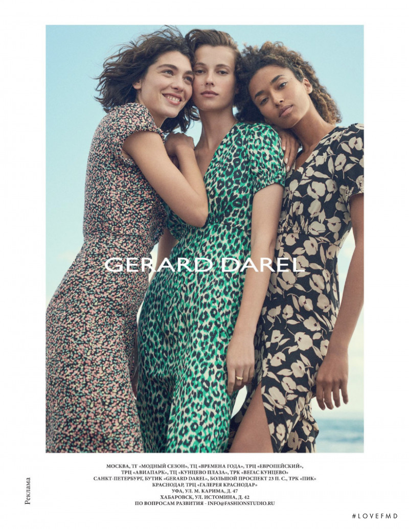 Anais Mali featured in  the Gerard Darel advertisement for Spring/Summer 2019