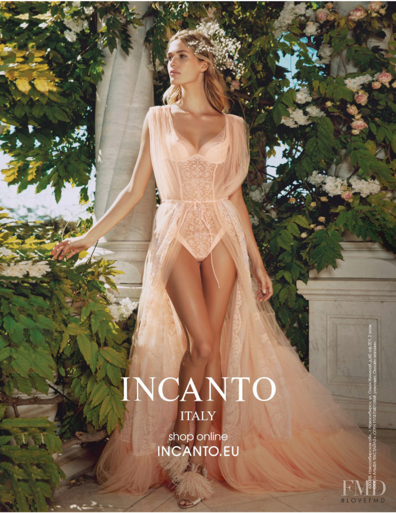 Noel Capri Berry featured in  the Incanto advertisement for Spring/Summer 2019