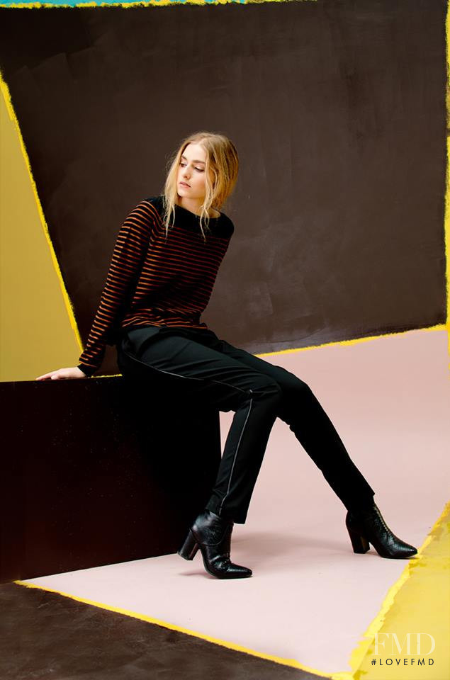 Eleonor Edith Delecluse featured in  the Nathalie Vleeschouwer advertisement for Autumn/Winter 2016