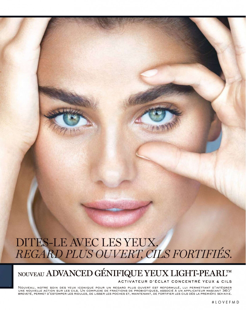 Taylor Hill featured in  the Lancome TEINT IDOLE ULTRA WEAR advertisement for Spring/Summer 2019
