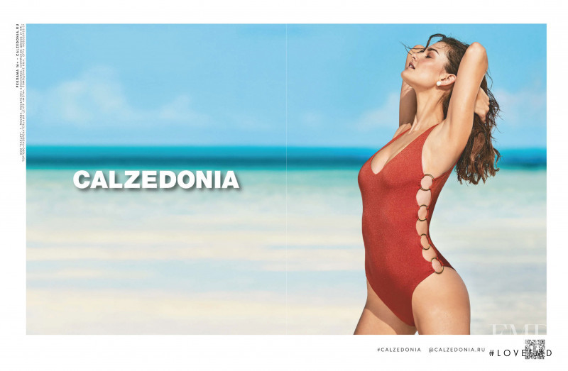 Ophélie Guillermand featured in  the Calzedonia Calzedonia Swim Summer 2019  advertisement for Spring/Summer 2019