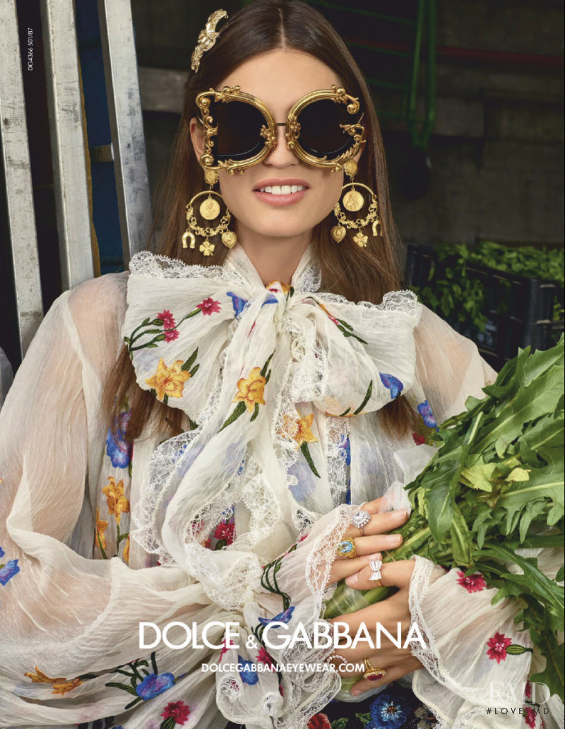 Bianca Balti featured in  the Dolce & Gabbana - Eyewear advertisement for Spring/Summer 2019