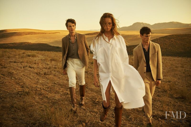 Luc Defont Saviard featured in  the Massimo Dutti advertisement for Spring/Summer 2019