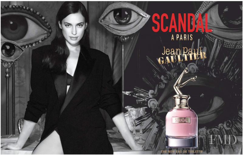 Irina Shayk featured in  the Jean-Paul Gaultier Fragrance Scandal A Paris advertisement for Spring/Summer 2019