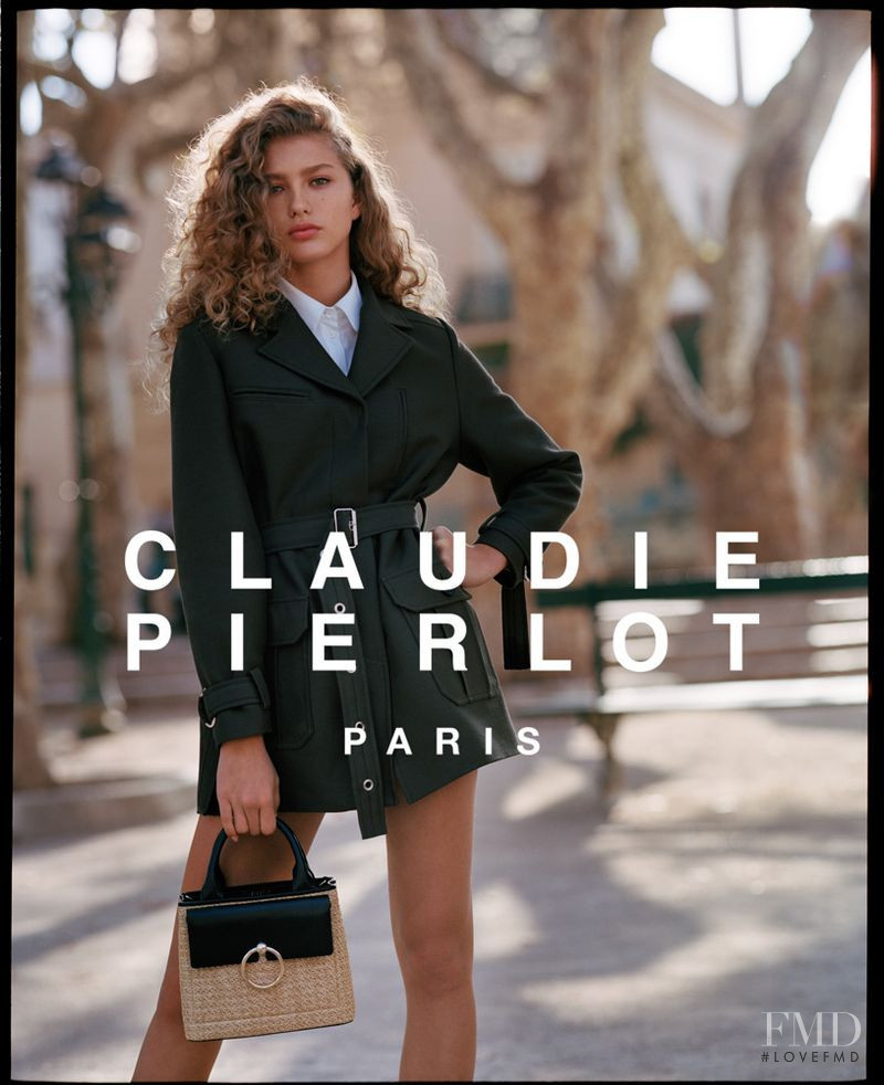 Dorit Revelis featured in  the Claudie Pierlot advertisement for Spring/Summer 2018