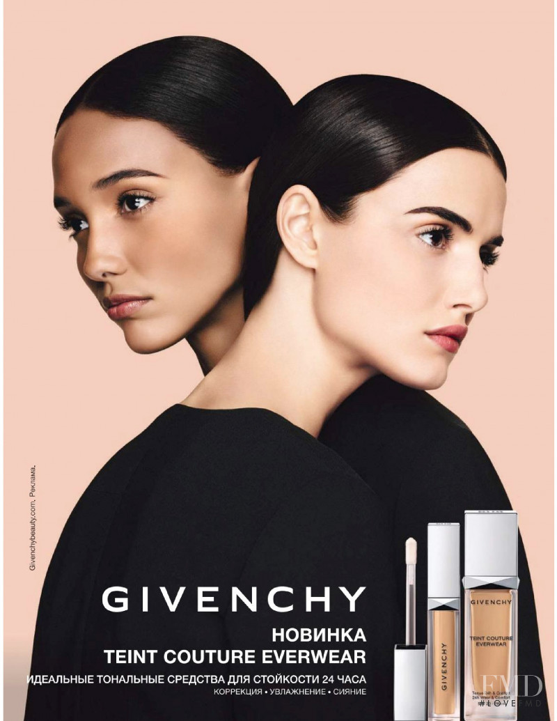 Blanca Padilla featured in  the Givenchy Beauty advertisement for Summer 2019