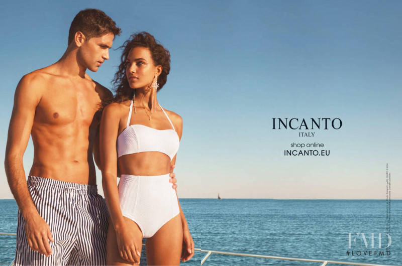 Jessica Strother featured in  the Incanto advertisement for Spring/Summer 2019