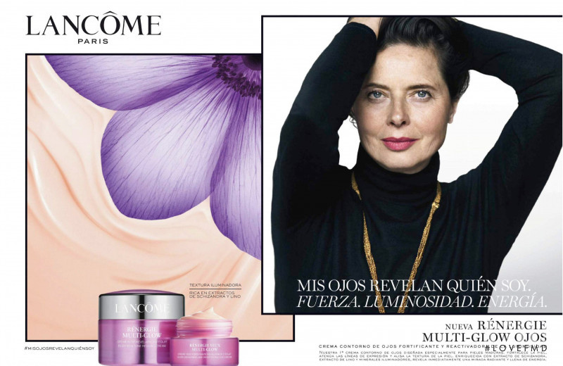 Isabella Rossellini featured in  the Lancome advertisement for Spring/Summer 2019