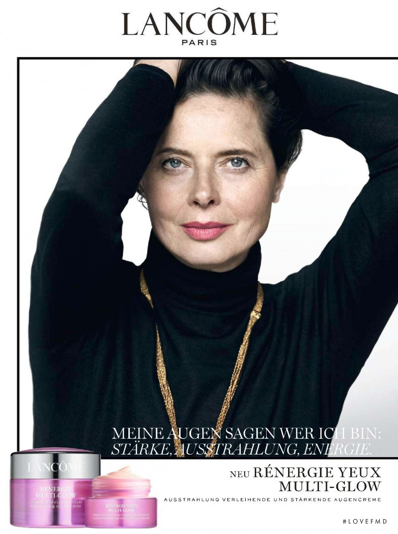 Isabella Rossellini featured in  the Lancome advertisement for Spring/Summer 2019