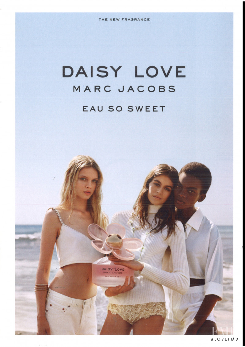 Kaia Gerber featured in  the Marc Jacobs Beauty Daisy Love - Eau So Sweet advertisement for Spring/Summer 2019