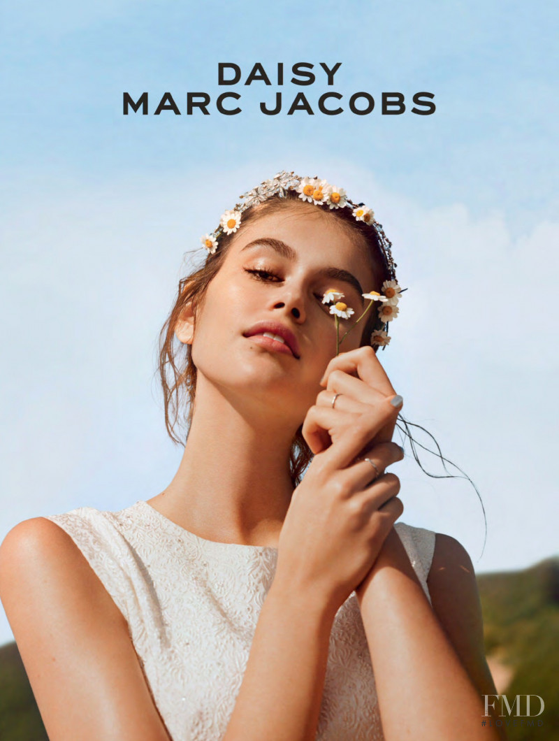 Kaia Gerber featured in  the Marc Jacobs Beauty Daisy Love - Eau So Sweet advertisement for Spring/Summer 2019