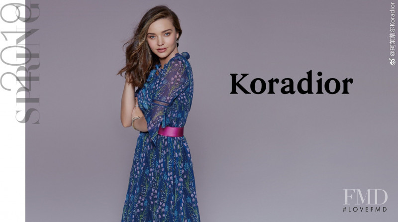 Miranda Kerr featured in  the Koradior advertisement for Spring 2019