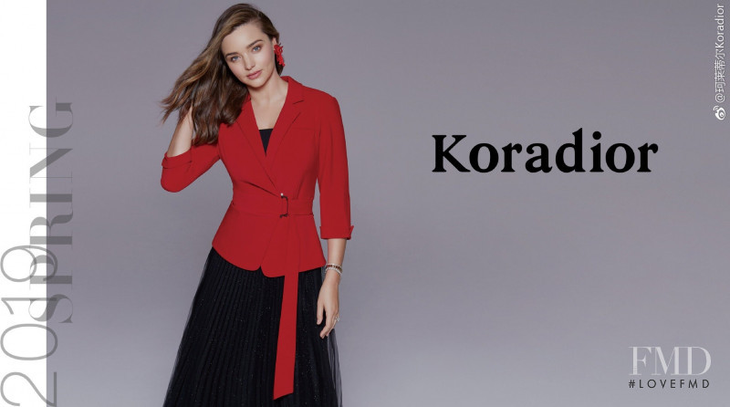 Miranda Kerr featured in  the Koradior advertisement for Spring 2019