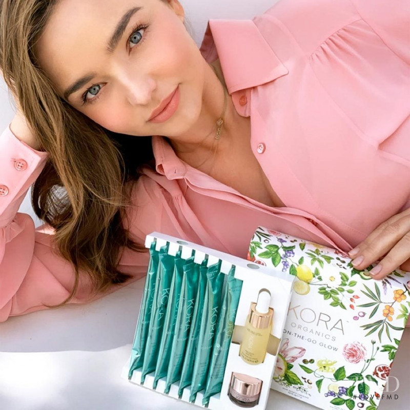 Miranda Kerr featured in  the Kora Organics advertisement for Autumn/Winter 2018