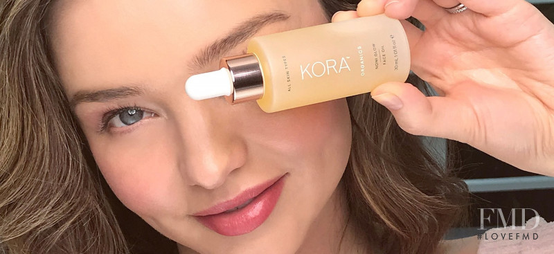 Miranda Kerr featured in  the Kora Organics advertisement for Autumn/Winter 2018