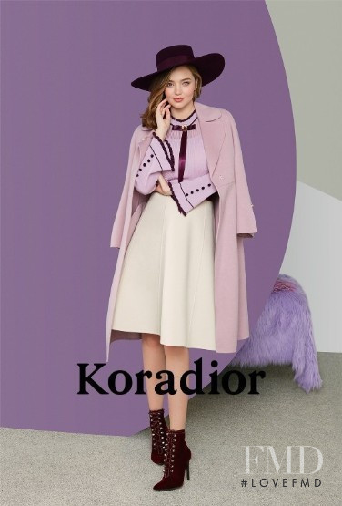 Miranda Kerr featured in  the Koradior advertisement for Winter 2018