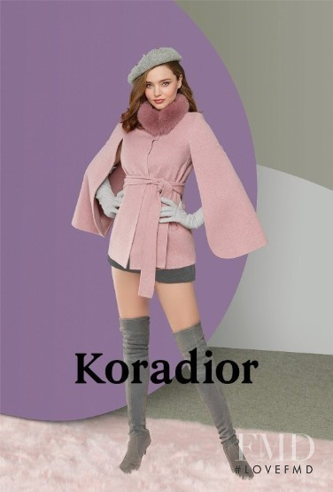 Miranda Kerr featured in  the Koradior advertisement for Winter 2018