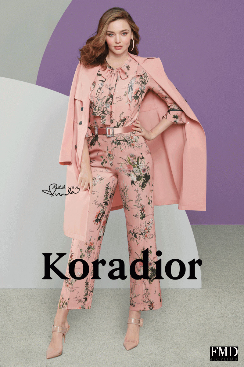 Miranda Kerr featured in  the Koradior advertisement for Winter 2018