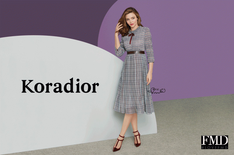 Miranda Kerr featured in  the Koradior advertisement for Winter 2018