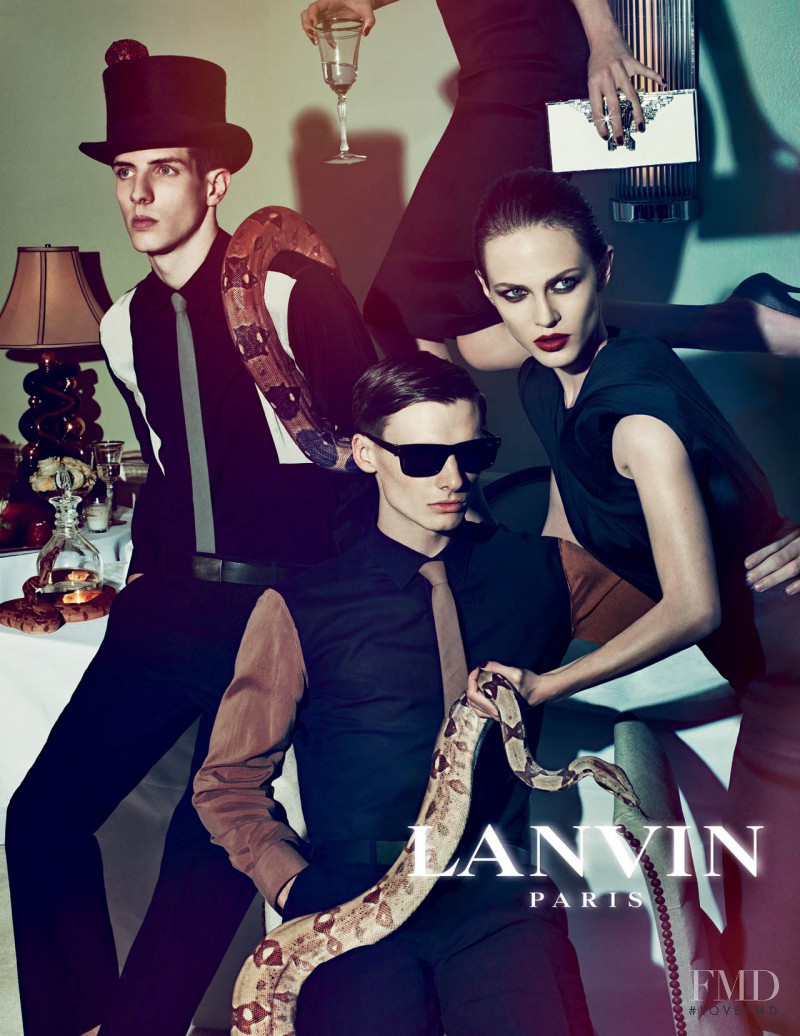 Aymeline Valade featured in  the Lanvin advertisement for Spring/Summer 2012