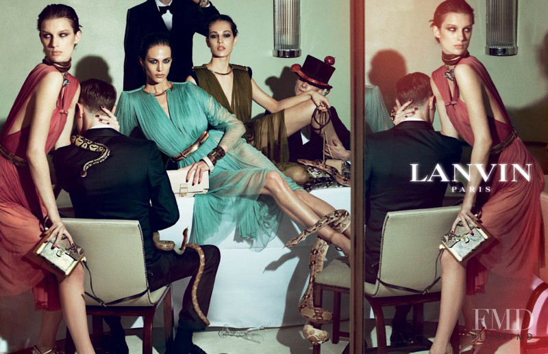 Aymeline Valade featured in  the Lanvin advertisement for Spring/Summer 2012