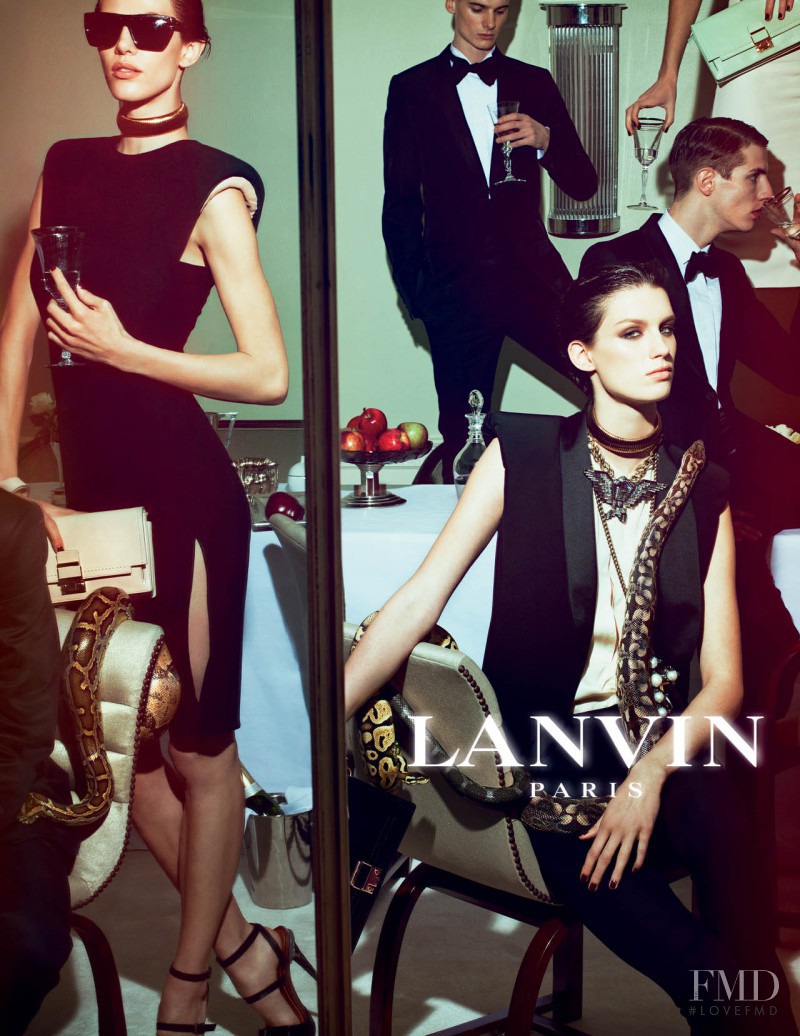 Aymeline Valade featured in  the Lanvin advertisement for Spring/Summer 2012