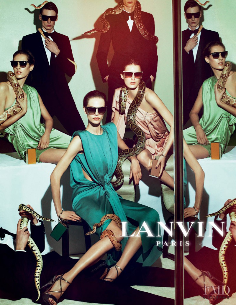 Aymeline Valade featured in  the Lanvin advertisement for Spring/Summer 2012