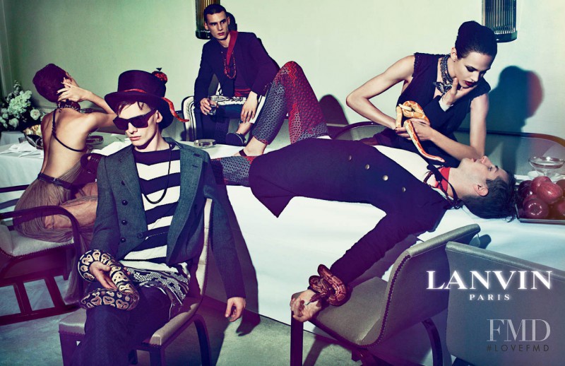 Aymeline Valade featured in  the Lanvin advertisement for Spring/Summer 2012