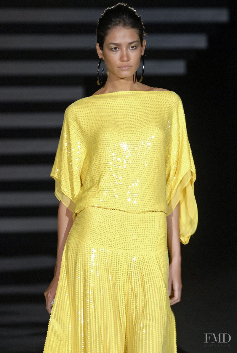 Juliana Imai featured in  the Jenny Packham fashion show for Spring/Summer 2007