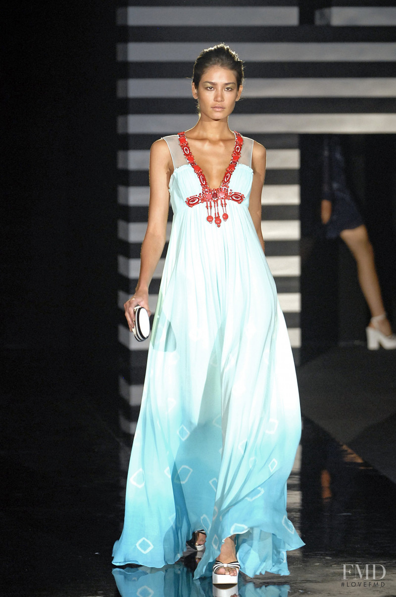 Juliana Imai featured in  the Jenny Packham fashion show for Spring/Summer 2007