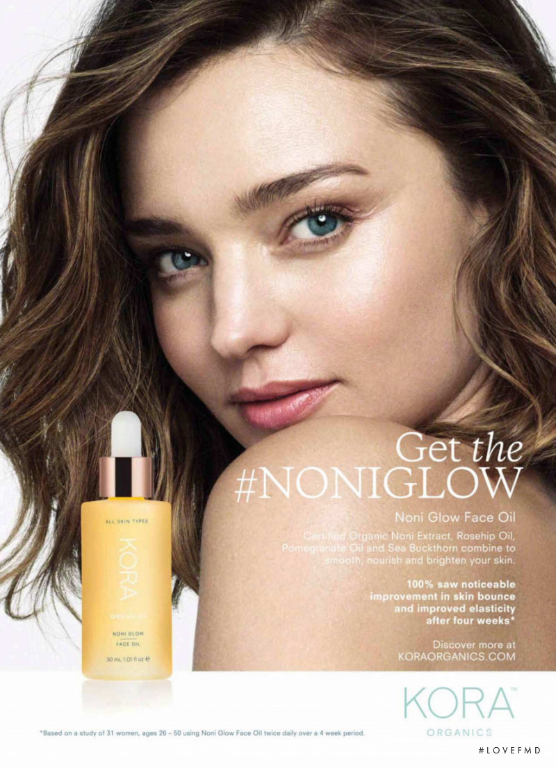 Miranda Kerr featured in  the Kora Organics advertisement for Spring/Summer 2018