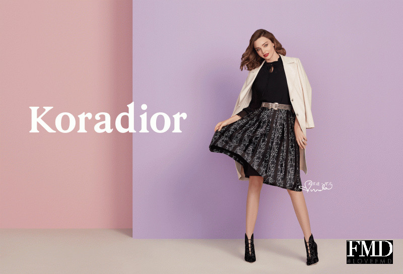 Miranda Kerr featured in  the Koradior advertisement for Spring 2018