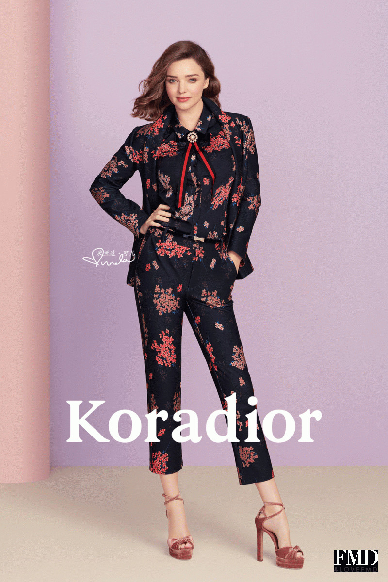 Miranda Kerr featured in  the Koradior advertisement for Spring 2018