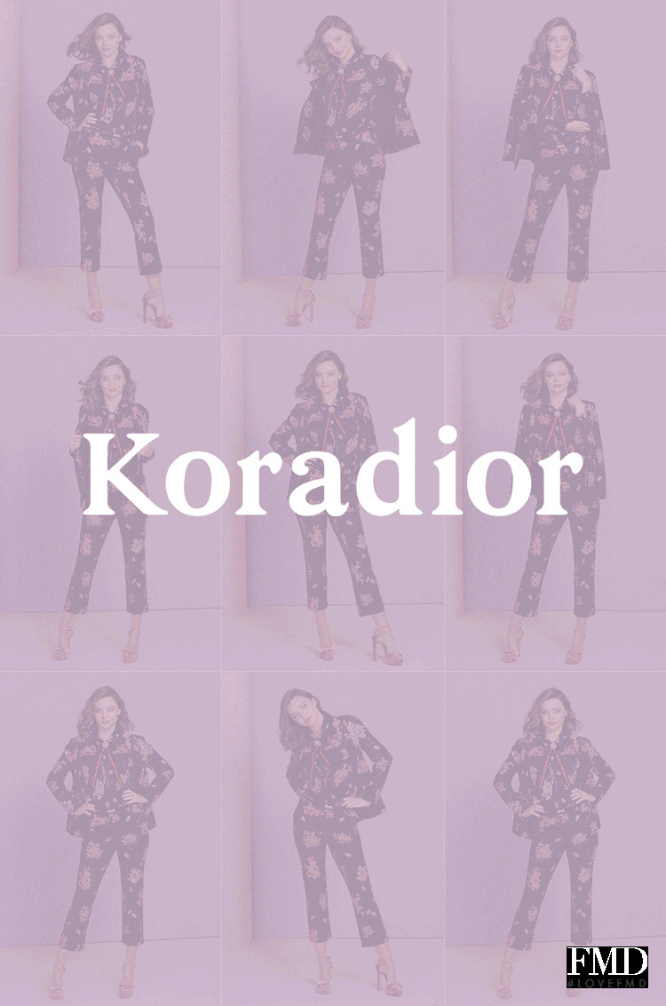 Miranda Kerr featured in  the Koradior advertisement for Spring 2018