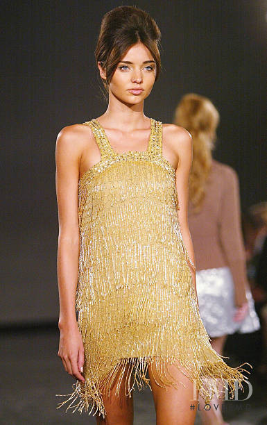 Miranda Kerr featured in  the Nicola Finetti fashion show for Spring/Summer 2004