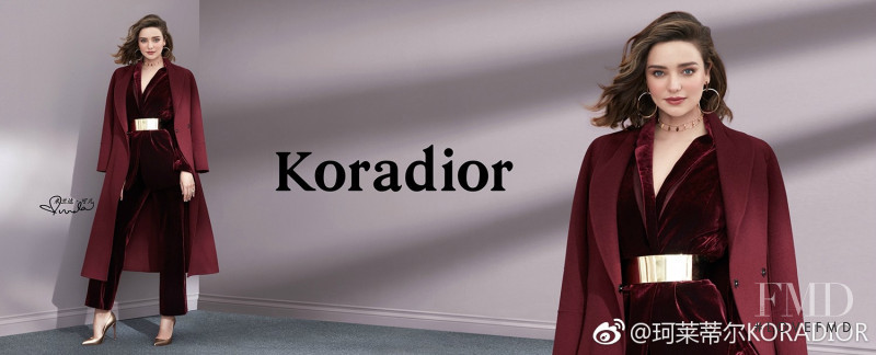 Miranda Kerr featured in  the Koradior advertisement for Autumn/Winter 2017