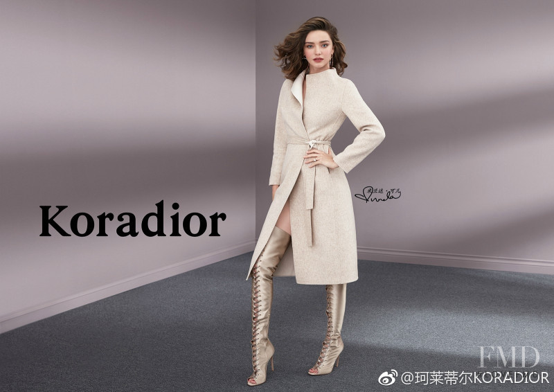 Miranda Kerr featured in  the Koradior advertisement for Autumn/Winter 2017