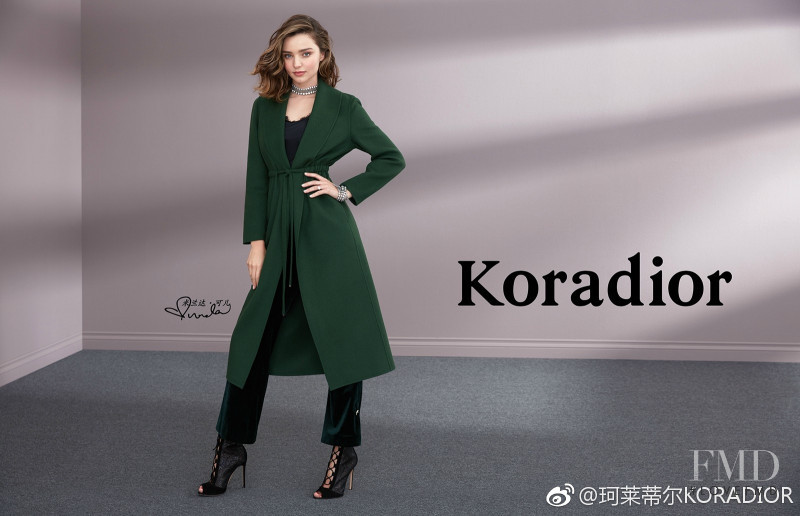 Miranda Kerr featured in  the Koradior advertisement for Autumn/Winter 2017