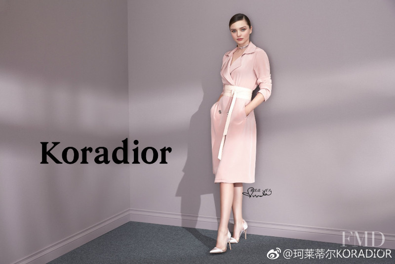 Miranda Kerr featured in  the Koradior advertisement for Autumn/Winter 2017