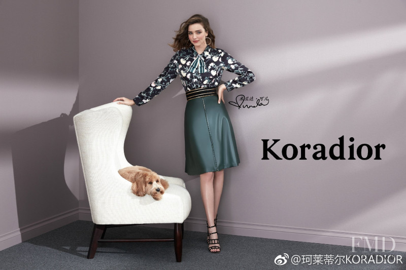 Miranda Kerr featured in  the Koradior advertisement for Autumn/Winter 2017