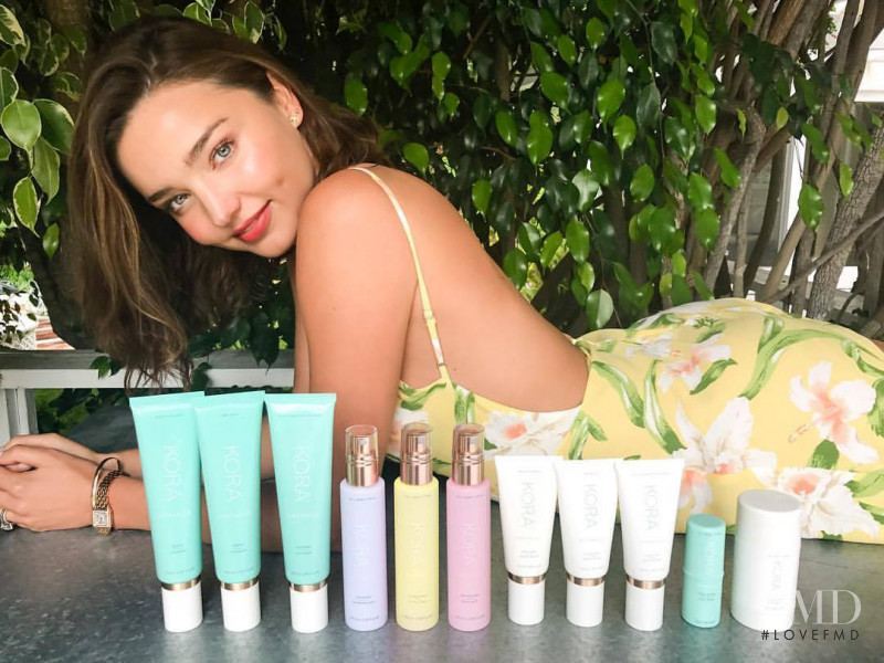 Miranda Kerr featured in  the Kora Organics advertisement for Autumn/Winter 2017