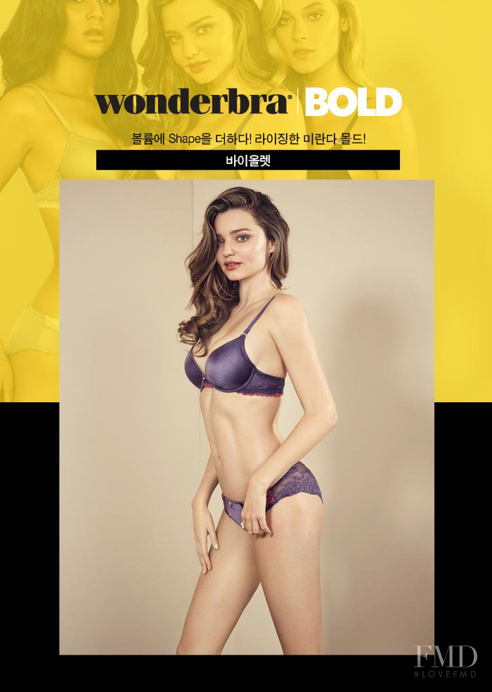 Miranda Kerr featured in  the Wonderbra advertisement for Autumn/Winter 2017