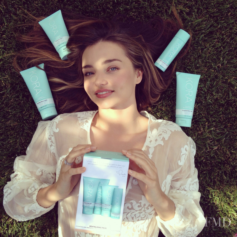 Miranda Kerr featured in  the Kora Organics advertisement for Spring/Summer 2015