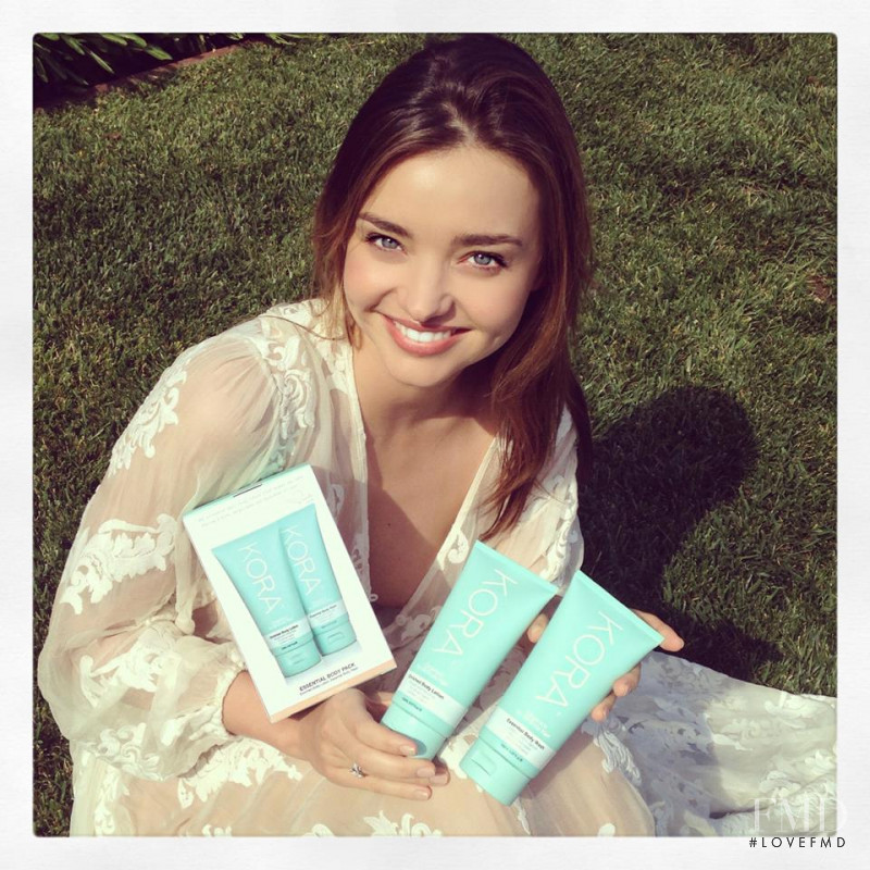 Miranda Kerr featured in  the Kora Organics advertisement for Spring/Summer 2015