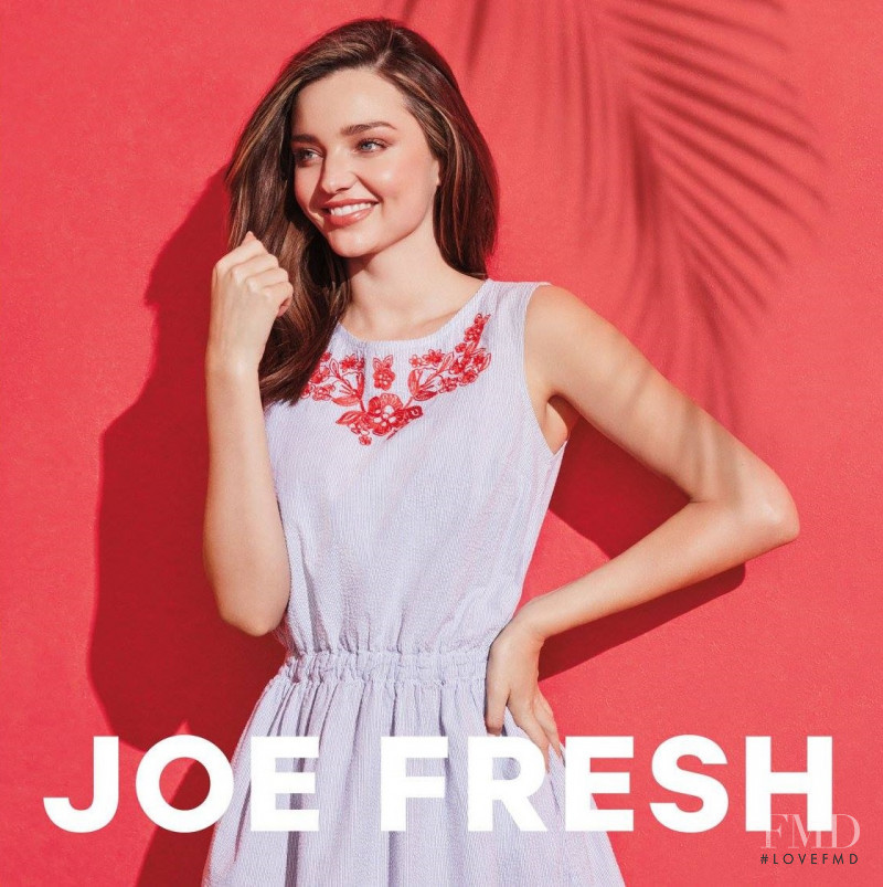 Miranda Kerr featured in  the Joe Fresh advertisement for Summer 2017