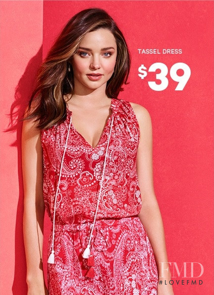 Miranda Kerr featured in  the Joe Fresh advertisement for Summer 2017