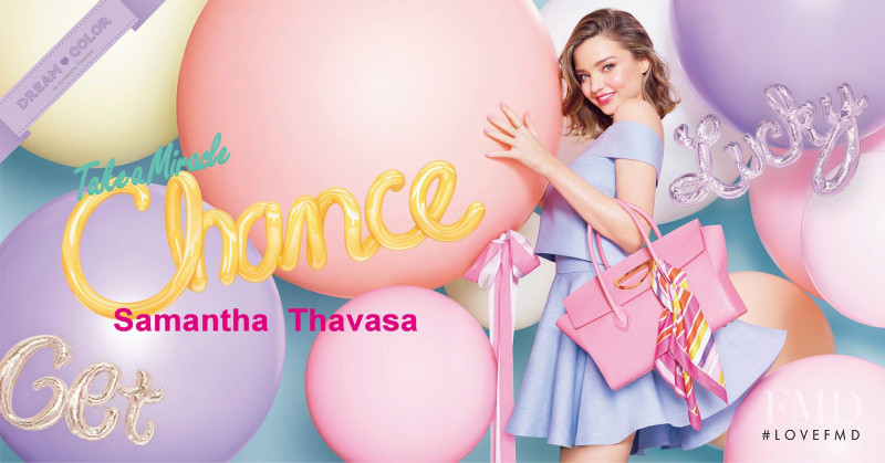 Miranda Kerr featured in  the Samantha Thavasa advertisement for Spring/Summer 2017