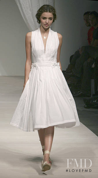 Miranda Kerr featured in  the Camilla & Marc fashion show for Spring/Summer 2005