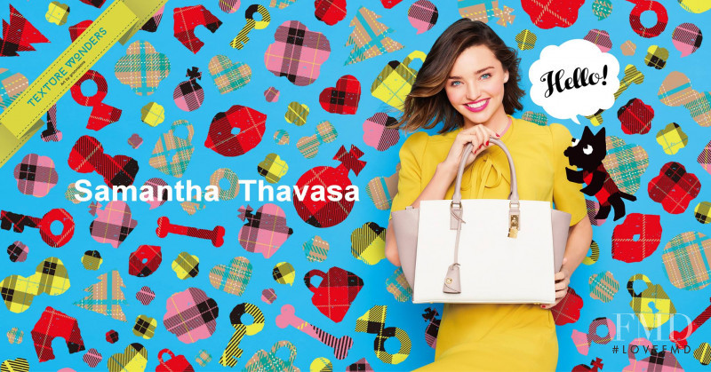 Miranda Kerr featured in  the Samantha Thavasa advertisement for Autumn/Winter 2016